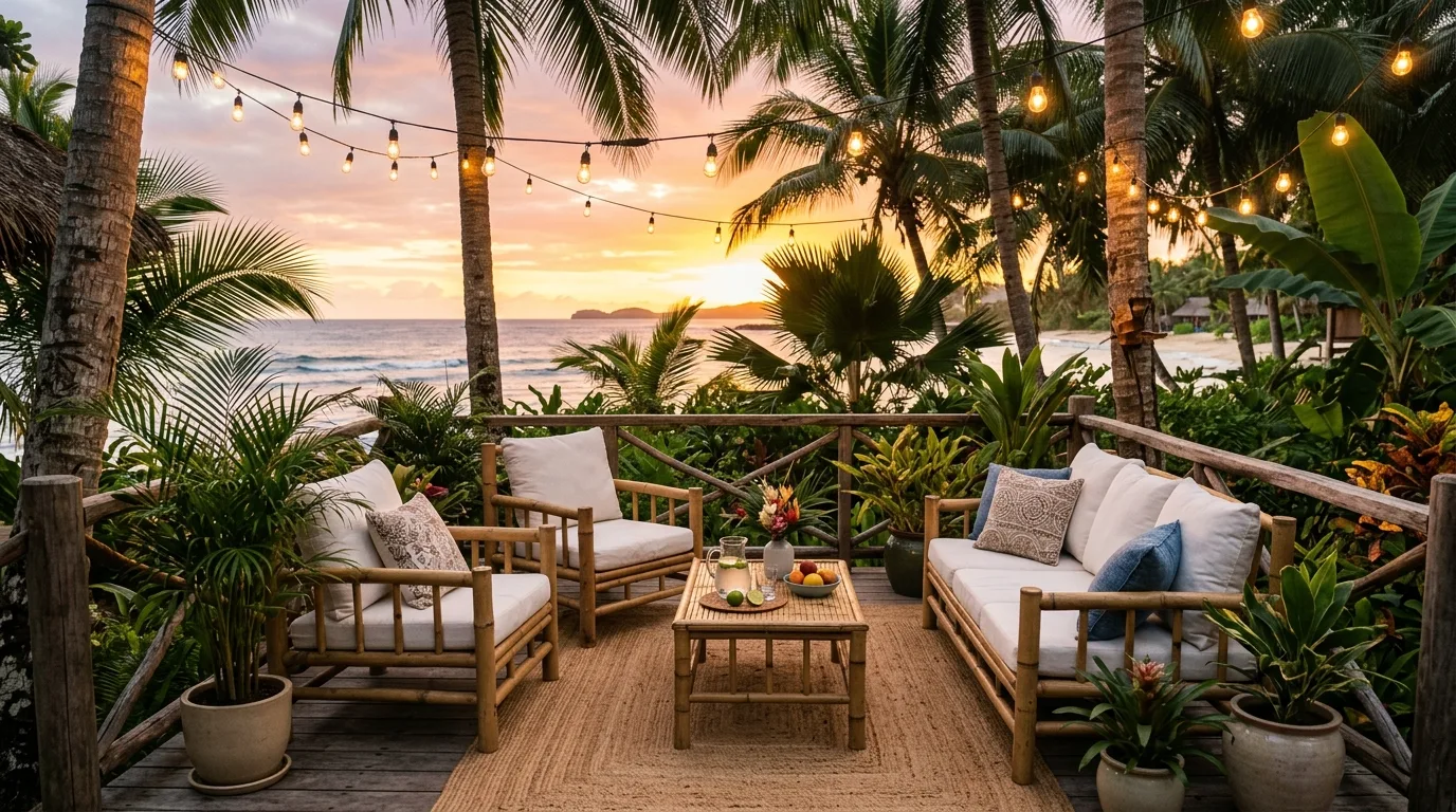 Poolside Tropical Planting